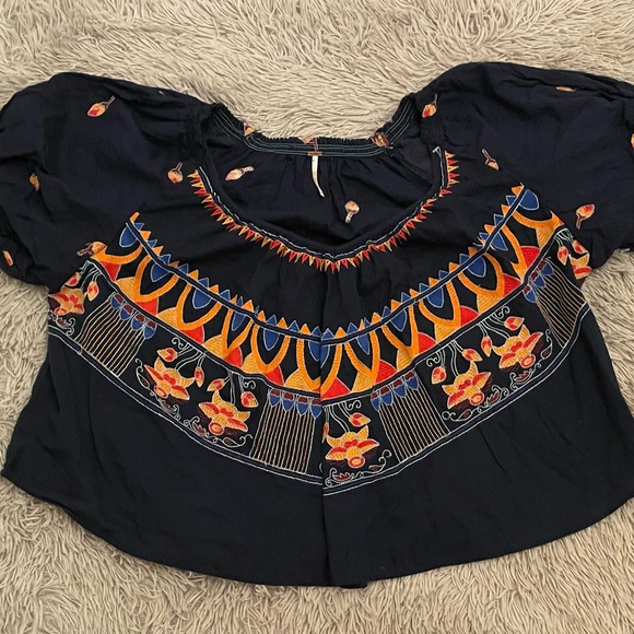 Free People Wind in her Hair Top -L - Picture 2 of 5